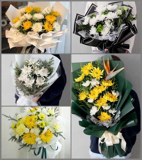 山东青岛平度市同和街道王家赵戈庄村白事花束代送